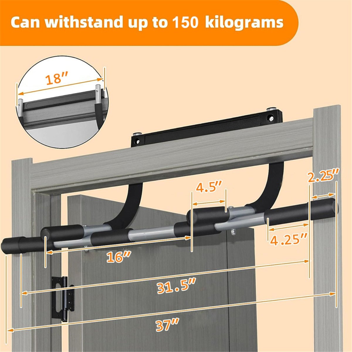 ABST Wall Mounted Pull Up Bar  - Pull Up Bar Doorframe review and price