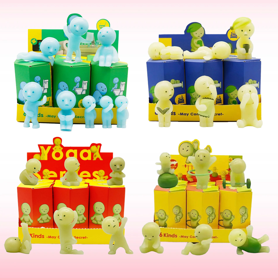 Glow In The Dark Mini Figure S - Yoga In Fitness First review and price