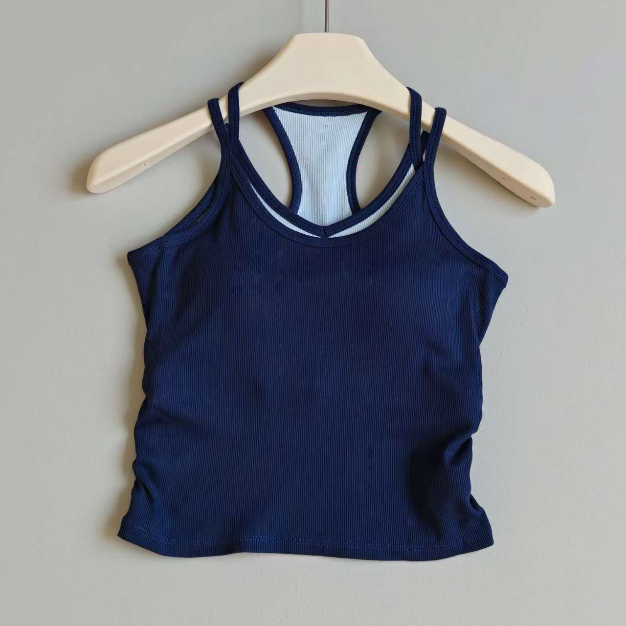 Contrast Color Yoga Vest for W - Yoga Mat For Fitness review and price
